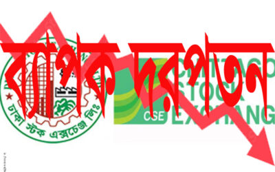 ব্যাপক দরপতনে লেনদেন কমেছে