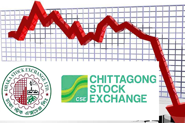 আবারও দরপতনের কবলে শেয়ারবাজার