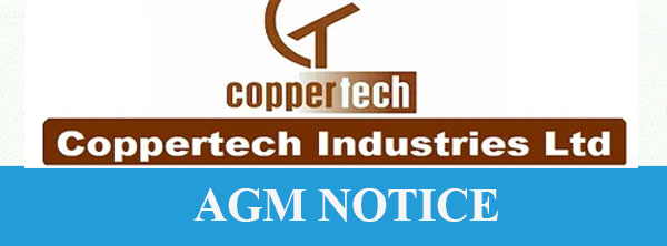 10th agm notice of the coppertech industries