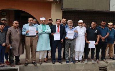 পুঁজিবাজার বিনিয়োগকারী ঐক্য পরিষদের মানববন্ধন