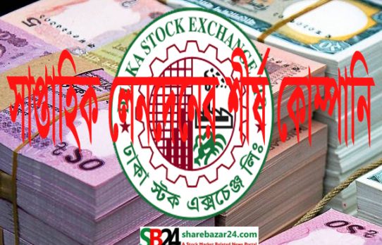 সাপ্তাহিক লেনদেনের শীর্ষ ১০ কোম্পানির তালিকা প্রকাশ