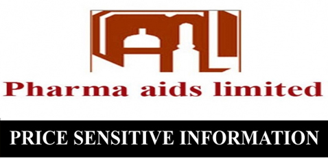 price sensitive information of pharma aids limited