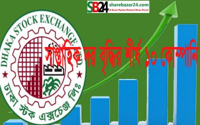 সাপ্তাহিক দর বৃদ্ধির শীর্ষ ১০ কোম্পানির তালিকা প্রকাশ