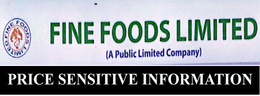 price sensitive information of fine foods limited
