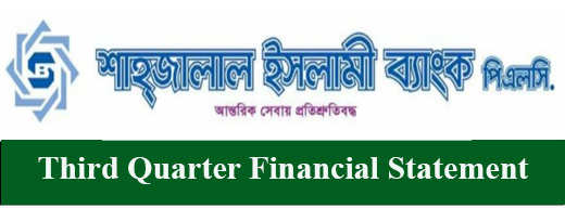 Disclosure of third quarter (Q3) un-audited financial statement of shahjalal islami bank