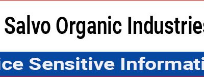 Price Sensitive information of Salvo Organic Industries Plc