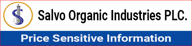 Price Sensitive information of Salvo Organic Industries Plc