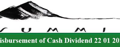 Disbursement of Cash Dividend 22 01 2026 of Summit Power Limited (SPL)