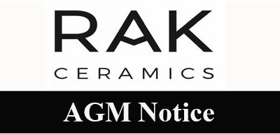 Notice of the 27th Annual General Meeting (AGM) of RAK Ceramics (Bangladesh) Limited