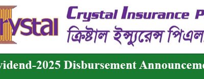 Dividend-2025 Disbursement Announcement of Crystal Insurance PLC