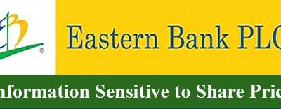 Information Sensitive to Share Price of Eastern Bank PLC