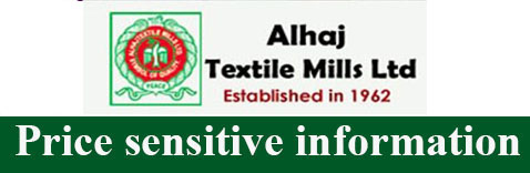 Price Sensitive Information of Alhaj Textile Mills Limited