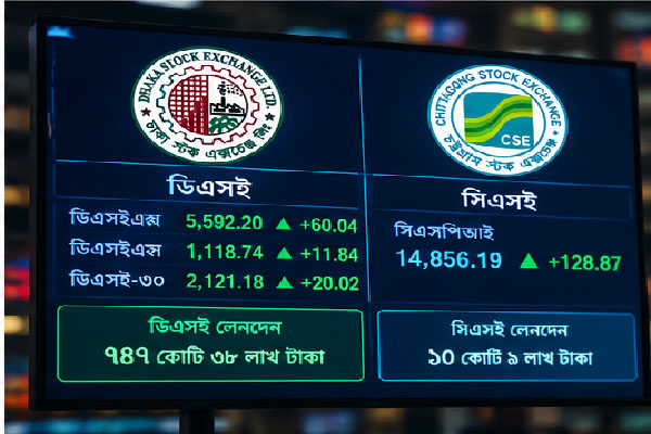 সূচক-লেনদেন ঊর্ধ্বমুখী, বাজারে ফিরছে প্রাণচাঞ্চল্য
