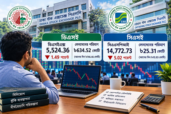 পুঁজি সুরক্ষা ও মুনাফার হিসাব মাথায় রেখে ধীরগতিতে এগোচ্ছে বাজার