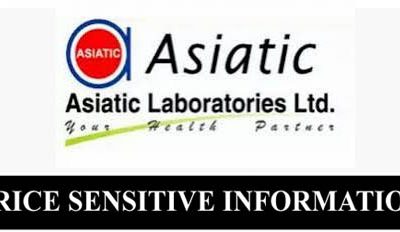 Price Sensitive Information of Asiatic Laboratories Limited