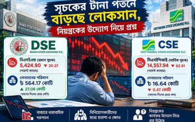 সূচকের টানা পতনে বাড়ছে লোকসান, নিয়ন্ত্রকের উদ্যোগ নিয়ে প্রশ্ন
