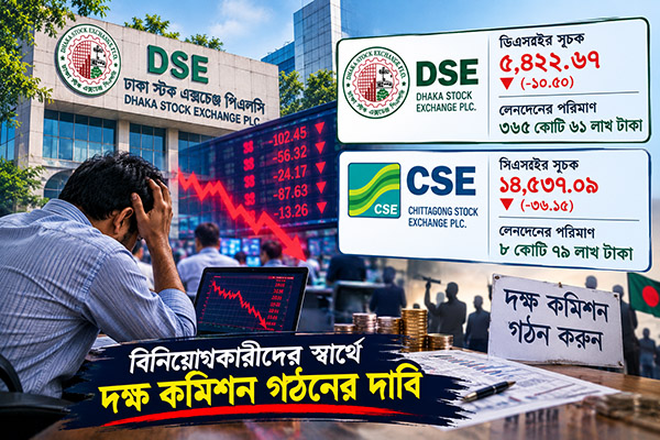 বিনিয়োগকারীদের স্বার্থে দক্ষ কমিশন গঠনের দাবি