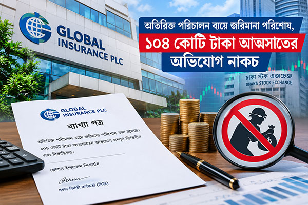 অতিরিক্ত পরিচালন ব্যয়ে জরিমানা পরিশোধ, ১০৪ কোটি টাকা আত্মসাতের অভিযোগ নাকচ