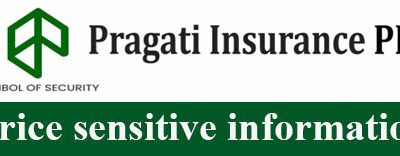 Price Sensitive Information of Pragati Insurance PLC